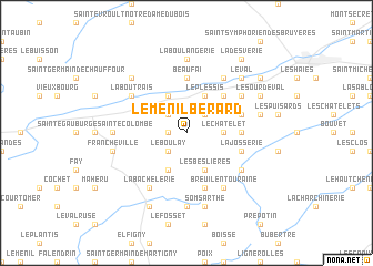 map of Le Ménil-Bérard