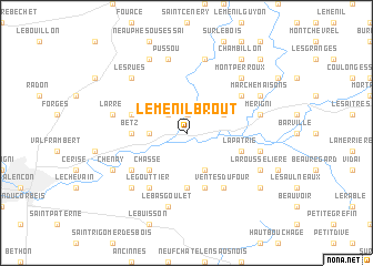 map of Le Ménil-Brout