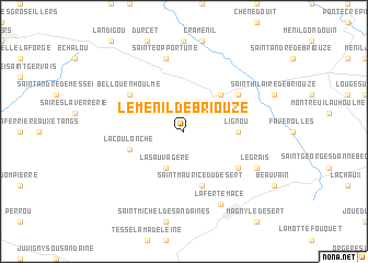 map of Le Ménil-de-Briouze