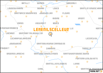 map of Le Ménil-Scelleur