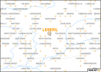 map of Le Ménil