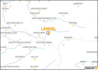 map of Le Ménil