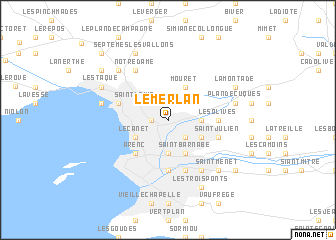 map of Le Merlan