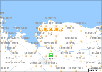map of Le Mescouez