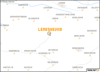 map of Lemeshevka