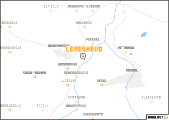 map of Lemeshëvo