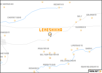 map of Lemeshikha