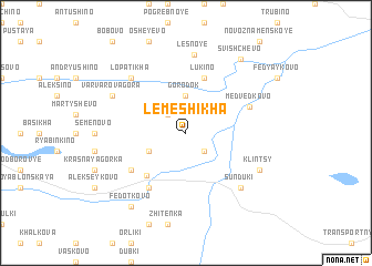 map of Lemeshikha