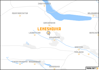 map of Lemeshovka