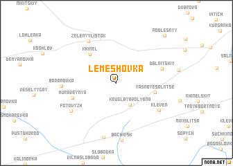 map of Lemeshovka