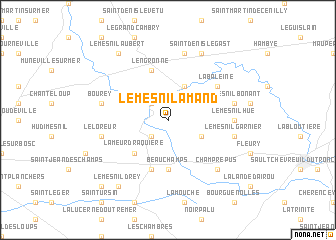 map of Le Mesnil-Amand