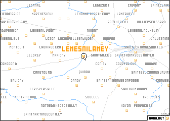 map of Le Mesnil-Amey