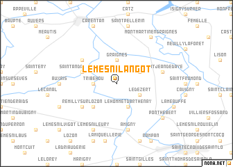 map of Le Mesnil-Angot