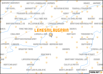 map of Le Mesnil-au-Grain