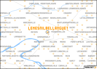 map of Le Mesnil-Bellanguet