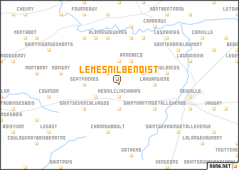 map of Le Mesnil-Benoist