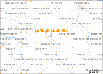 map of Le Mesnil-Durand