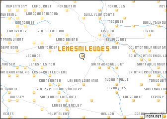 map of Le Mesnil-Eudes