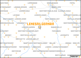 map of Le Mesnil-Germain