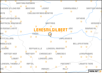 map of Le Mesnil-Gilbert