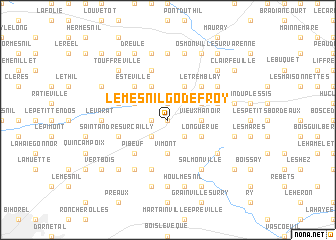 map of Le Mesnil Godefroy