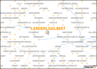 map of Le Mesnil-Guilbert