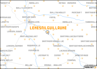 map of Le Mesnil-Guillaume