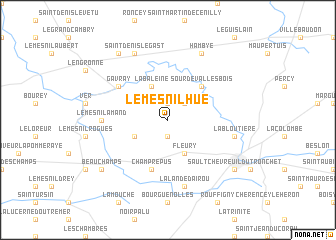 map of Le Mesnil-Hue