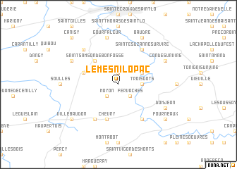 map of Le Mesnil-Opac