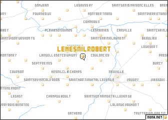 map of Le Mesnil-Robert