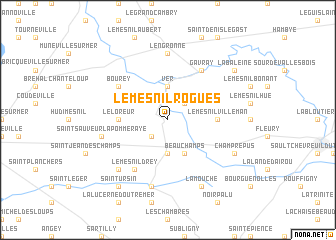 map of Le Mesnil-Rogues