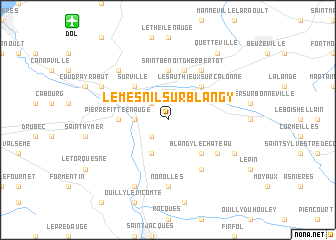 map of Le Mesnil-sur-Blangy