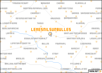 map of Le Mesnil-sur-Bulles