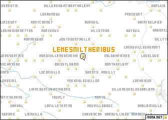 map of Le Mesnil-Théribus