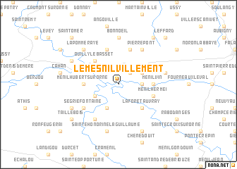 map of Le Mesnil-Villement