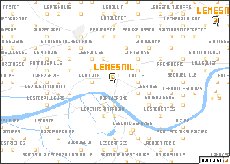 map of Le Mesnil