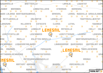 map of Le Mesnil