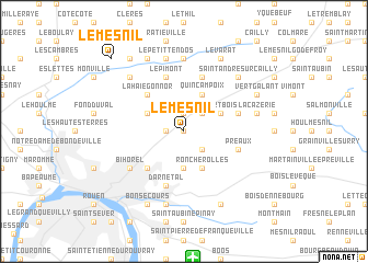 map of Le Mesnil