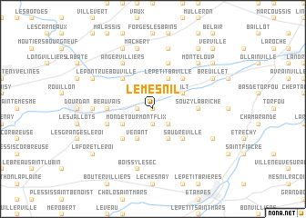 map of Le Mesnil