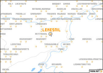 map of Le Mesnil