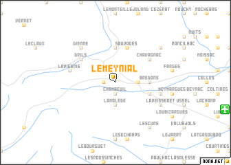 map of Le Meynial