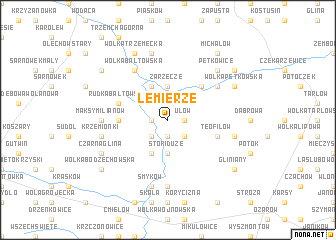 map of Lemierze