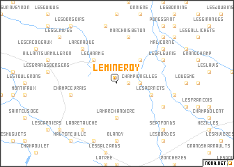 map of Le Mineroy