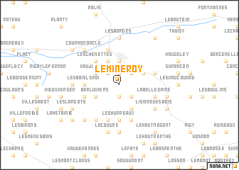 map of Le Mineroy