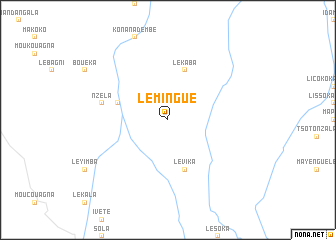 map of Lemingué