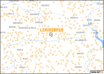 map of Lemino Brdo