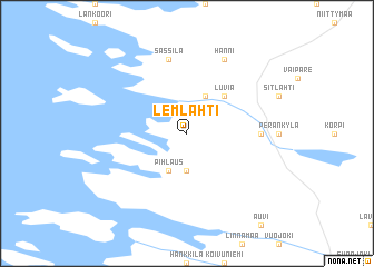 map of Lemlahti