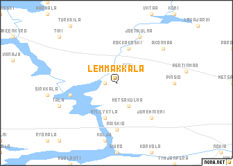 map of Lemmakkala