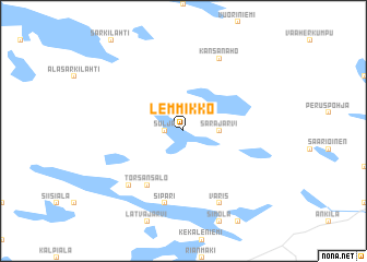 map of Lemmikko