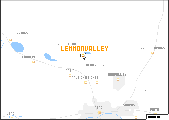 map of Lemmon Valley